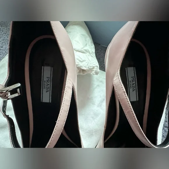 NIB Prada Modellerie Mary Jane pumps pink ombré sz 41 US 11 alabaster heels - Picture 10 of 13